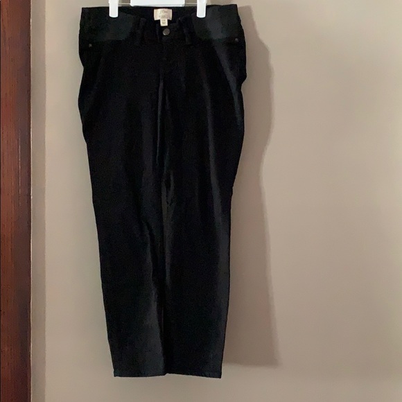 J Crew Maternity Black Jeans. - Picture 1 of 5